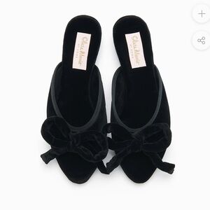 NWT never worn Olivia Morris velvet slippers, 7.5 (38)